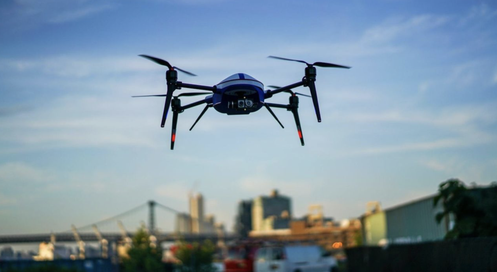 drone flying in new york