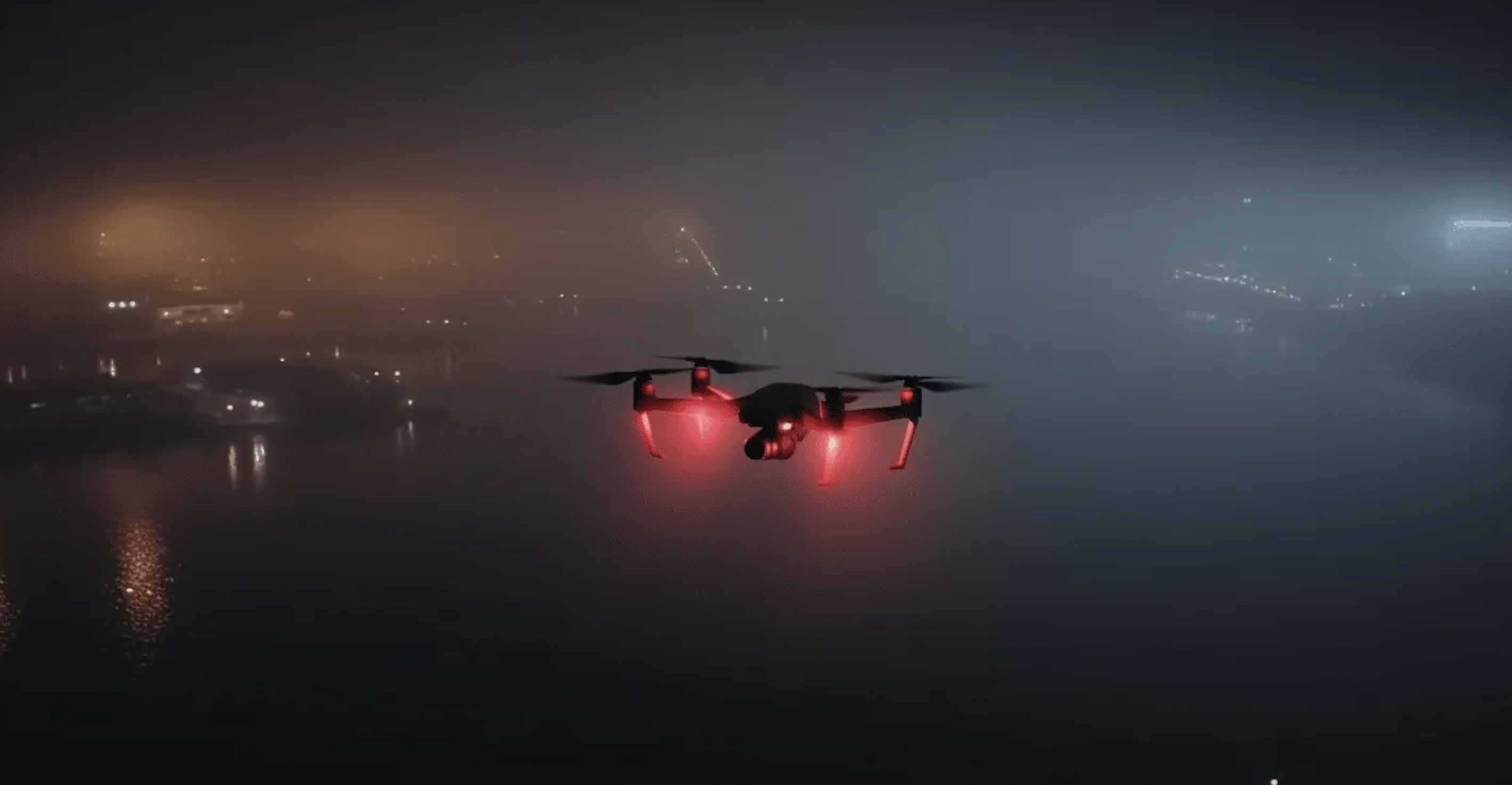 how high do drones fly at night